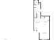 Floor plan showing the layout of the first floor, highlighting the kitchen and living areas at 1424 Elk Falls Dr, Wendell, NC 27591