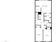 Detailed second-floor floor plan featuring primary bedroom with walk-in closet, two additional bedrooms and two bathrooms at 1424 Elk Falls Dr, Wendell, NC 27591