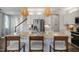 Spacious kitchen island with seating, granite countertops, and stainless steel appliances at 152 Kobus Ct, Garner, NC 27529