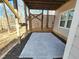 Covered patio area with lattice at 2024 Fox Den, Clayton, NC 27527