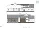 Rear architectural elevation of the home featuring window placements and overall structure at 273 Blufftonwood Dr, Pittsboro, NC 27312