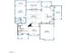 First floor floor plan featuring two garages, kitchen, nook, Gathering, dining, and guest bedroom with bath at 332 Ivy Ridge Rd, Chapel Hill, NC 27516