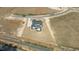 Gorgeous aerial view of the property shows a well-manicured lawn and great location at 35 Wheatfield Ln, Youngsville, NC 27596