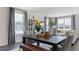 Bright dining area with stylish furniture, natural light, and modern decor at 523 Old Battle Bridge Rd, Wendell, NC 27591