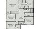 Second floor plan featuring an owner's suite with bath, laundry room, and three additional bedrooms at 55 E Victory View. Ter, Smithfield, NC 27577