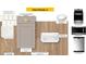 Select Kitchen Package 15, showcasing cabinet colors, countertops, sinks, and kitchen appliances at 10523 Brookside Reserve Rd, Raleigh, NC 27614