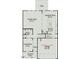 Open-concept first floor plan with a large kitchen and breakfast nook, a Gathering room and a living room at 106 E Victory View. Ter, Smithfield, NC 27577