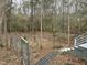 Backyard featuring a chain-link fence and wooded area at 117 Lone Star Dr, Louisburg, NC 27549