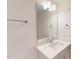 Bathroom sink with a large mirror and a towel rack at 1229 Dimaggio Dr # 8, Raleigh, NC 27616