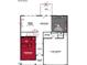 First floor plan featuring a bedroom, bathroom, kitchen, breakfast room, great room, office, and two-car garage at 1241 Dimaggio Dr # 5, Raleigh, NC 27616