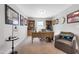 Functional home office with a spacious desk, chair, and built-in shelving for an organized workspace at 1311 Arena Ln, Fuquay Varina, NC 27526