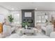 Stylish living room with a fireplace, comfortable seating, and an open layout, perfect for modern living at 206 Ellington Rd, Graham, NC 27253