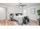 Main bedroom featuring neutral walls and a large comfortable bed at 206 Ellington Rd, Graham, NC 27253