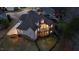 Aerial view of backyard featuring deck, patio, landscaping, and fenced lawn at 2933 Elmfield St, Raleigh, NC 27614
