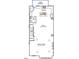 Floor plan displaying the kitchen, Gathering room, powder room, eat-in area, stairs, and deck on the second level at 315 Chesapeake Commons St # 102, Garner, NC 27529