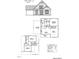 Floor plan of 'The Keli 2' model home layout showcasing two stories and square footage at 333 S Main St, Four Oaks, NC 27524
