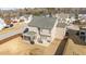 Bird's-eye view of the home, showcasing the expansive fenced backyard with plenty of space at 372 Lynshire Ave, Clayton, NC 27527