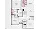 Second floor plan of the owner's suite, loft, laundry, and bedrooms 2, 3, and 4 at 249 Tidal Pool Way, Cary, NC 27513