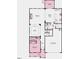 First floor layout featuring a two-car garage, and open concept living and dining spaces at 253 Tidal Pool Way, Cary, NC 27519