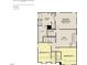 Camden second floor plan including the primary bedroom, bathroom, and two additional bedrooms at 3287 Roundly Rd # 13, New Hill, NC 27562