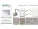 Bathroom design featuring quartz countertop, white cabinets and marble look tile at 3287 Roundly Rd # 13, New Hill, NC 27562