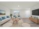 Bright living room with contemporary furnishings and natural light at 417 Tormore Dr, Sanford, NC 27330