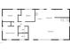 A floor plan that illustrates the layout of the home at 6423 Whitt Rd, Durham, NC 27712