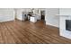 An open-concept layout connects the living and kitchen areas, perfect for entertaining at 6423 Whitt Rd, Durham, NC 27712