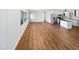 An open-concept floorplan offers seamless flow between the living, dining, and kitchen areas at 6423 Whitt Rd, Durham, NC 27712