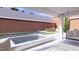 Beautiful pool and spa area with a dining area and cozy lounge seating at 1612 Hunting Ridge Rd, Raleigh, NC 27615