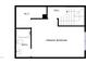 Detailed floorplan showcasing the layout of the primary bedroom, bathroom, WIC, hall and staircase at 1628 Beacon Village Dr, Raleigh, NC 27604