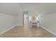 Bonus room showcasing light wood-look floors, desk with storage, and recessed ceiling light at 2482 Golden Forest Dr, Franklinton, NC 27525