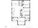 Upstairs floor plan displaying the placement of bedrooms, bathrooms and loft area at 257 Beacon Dr, Pittsboro, NC 27312