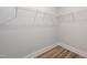Empty walk-in closet providing ample storage with sturdy wire shelving at 257 Beacon Dr, Pittsboro, NC 27312