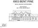 Detailed exterior elevation showing dimensions and layout for 6903 Bent Pine at 6903 Bent Pine Pl, Raleigh, NC 27615