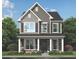 Charming two-story home with a stone facade, neutral siding, and well-manicured front yard at 945 Alma Railway Dr # 559, Wake Forest, NC 27587