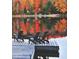 Picturesque lake view with fall foliage reflecting in the water, showcasing a serene retreat at 945 Alma Railway Dr # 559, Wake Forest, NC 27587