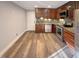 Spacious kitchen featuring stainless steel appliances, granite countertops, and ample cabinet space at 101 Madeline Ct, Youngsville, NC 27596