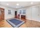 Inviting living room with wood floors, fresh paint, and a cozy atmosphere at 2502 Devils Racetrack Rd, Four Oaks, NC 27524