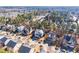 Scenic aerial view of a residential neighborhood with mature trees and well-maintained homes at 309 Malvern Hill Ln, Morrisville, NC 27560