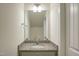 Bathroom featuring granite countertops and modern fixtures at 3505 Triad Ct, Raleigh, NC 27604