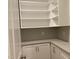 Walk-in pantry with ample shelving and cabinets offers plenty of storage space at 3909 Cedar Knolls Dr # 6, Youngsville, NC 27596