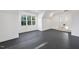 Bright bedroom with dark floor and a window with a view at 4329 Lambeth Dr, Raleigh, NC 27609
