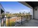 Balcony view of the city skyline at 523 S West St # 502, Raleigh, NC 27601