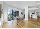 Bright home office with large window and hardwood floors, offering city views at 523 S West St # 502, Raleigh, NC 27601