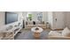 Cozy living room with a comfortable sofa, decorative pillows, and a stylish coffee table at 683 Mirkwood, Apex, NC 27523