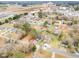 Aerial view showing a well-established neighborhood with access to highways at 1012 E Harnett St, Dunn, NC 28334