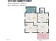 Floorplan shows layout of the home, including living area, bedrooms, kitchen, and bath at 1012 E Harnett St, Dunn, NC 28334