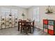 Cozy dining area with modern decor, a neutral color scheme, and natural light, creating a welcoming atmosphere at 2305 Fitzgerald Ave, Durham, NC 27707