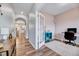 Bright office space with hardwood floors, ample natural light, and elegant decor at 240 Forest Meadow Ln, Franklinton, NC 27525